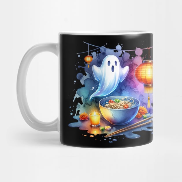 Watercolor Hungry Ghost Festival by HolidayBug
